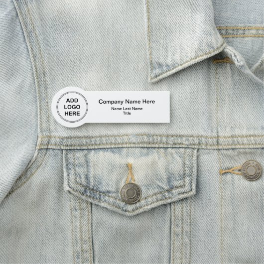 Design von Firmenlogos Namensschild (Beispiel)