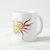 Design von Flügeldrachen - rot Jumbo-Tasse (Vorderseite Rechts)