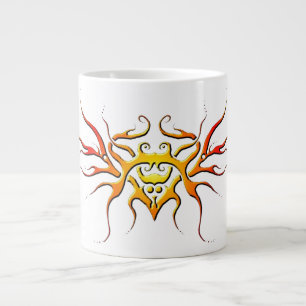 Design von Flügeldrachen - rot Jumbo-Tasse