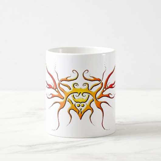 Design von Flügeldrachen - rot Kaffeetasse (Mittel)