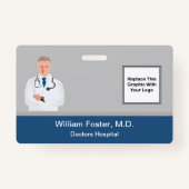 Design von Fotomaterial für Krankenhäuser Ausweis (Rückseite)