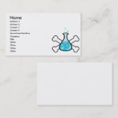 Design von Geek-Bechers und Kreuzbeinen Visitenkarte (Vorne/Hinten)