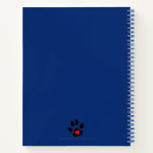 Design von Gemusterten Tierpaws Notizblock (Rückseite)
