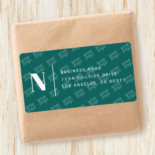 Design von gepolsterten Logos Moderne Rücksendeadr