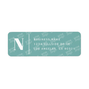 Design von gepolsterten Logos Moderne Rücksendeadr