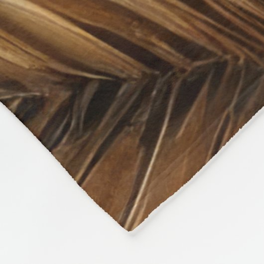 Design von gequilten tropischen Blätter Fleecedecke (Ecke)