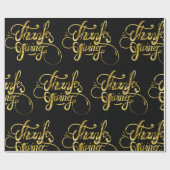 Design von Glitzer-Gold-Erntedank Geschenkpapier (Flach)