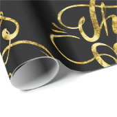 Design von Glitzer-Gold-Erntedank Geschenkpapier (Rolleneckpunkt)