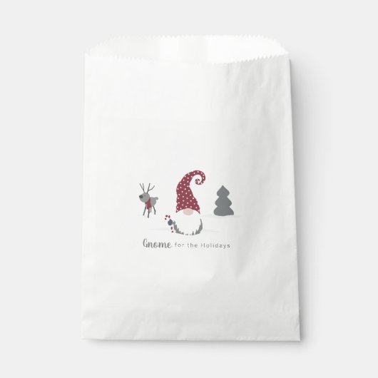 Design von Gnome und Reindeer skandinavisches Tomt Geschenktütchen (Vorderseite)