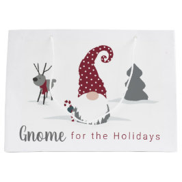 Design von Gnome und Reindeer skandinavisches Tomt Große Geschenktüte