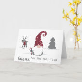 Design von Gnome und Reindeer skandinavisches Tomt Karte (Gelbe Blume)