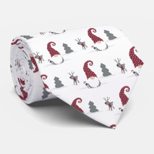Design von Gnome und Reindeer skandinavisches Tomt Krawatte