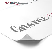 Design von Gnome und Reindeer skandinavisches Tomt Poster (Ecke)