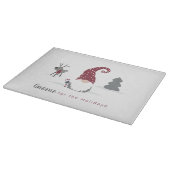 Design von Gnome und Reindeer skandinavisches Tomt Schneidebrett (Ecke)