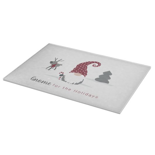 Design von Gnome und Reindeer skandinavisches Tomt Schneidebrett (Ecke)