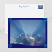 "Design von Gott" Postkarte (Vorne/Hinten)