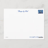 "Design von Gott" Postkarte (Rückseite)