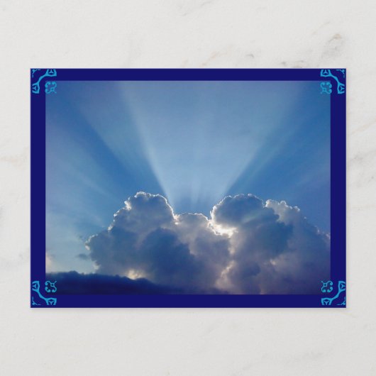 "Design von Gott" Postkarte (Vorderseite)