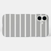 Design von grauen und weißen Streifen Case-Mate iPhone Hülle (Rückseite (Horizontal))