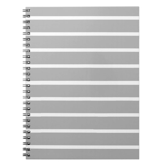 Design von grauen und weißen Streifen Notizblock (Vorderseite)