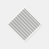 Design von grauen und weißen Streifen Serviette (Ecke)