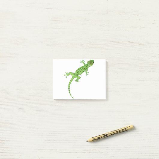 Design von Haustieren Gecko Lizard Post-it Klebezettel (Auf Schreibtisch)