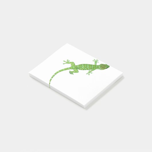 Design von Haustieren Gecko Lizard Post-it Klebezettel (angewinkelt)