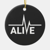 Design von Heartbeat Keramik Ornament (Vorne)