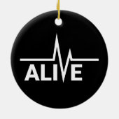 Design von Heartbeat Keramik Ornament (Hinten)