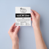 Design von Hochzeitszittern, Veranstaltungsplaner Flyer (Gruppe)