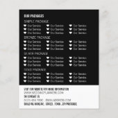 Design von Hochzeitszittern, Veranstaltungsplaner Flyer (Hinten)