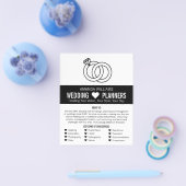 Design von Hochzeitszittern, Veranstaltungsplaner Flyer (Einzeln)