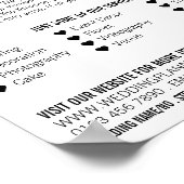 Design von Hochzeitszittern, Veranstaltungsplaner Poster (Ecke)