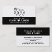 Design von Hochzeitszittern, Veranstaltungsplaner Visitenkarte (Vorne/Hinten)