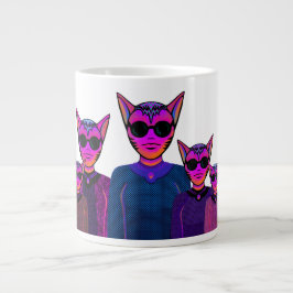 Design von Katzencharakteren Jumbo-Tasse