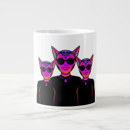 Design von Katzencharakteren Jumbo-Tasse