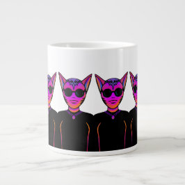 Design von Katzenfiguren Jumbo-Tasse
