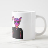 Design von Katzenfiguren Jumbo-Tasse (Rechts)