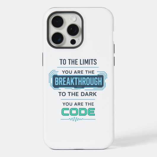 Design von KI-Angeboten - Durchbruch bei der Code iPhone Hülle (Rückseite)