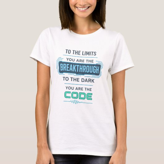 Design von KI-Angeboten - Durchbruch bei der Code  T-Shirt (Vorderseite)
