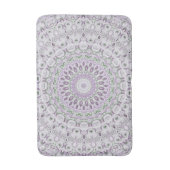 Design von Lavendel und Green Mandala Badematte (Vorderseite Vertikal)