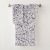 Design von Lavendel und Green Mandala Badhandtuch Set (Insitu)