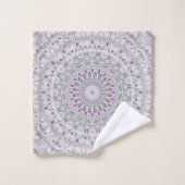 Design von Lavendel und Green Mandala Badhandtuch Set (Waschlappen)