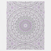 Design von Lavendel und Green Mandala Fleecedecke (Vorderseite)