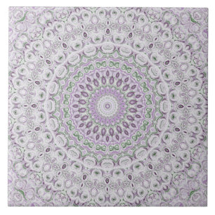 Design von Lavendel und Green Mandala Fliese
