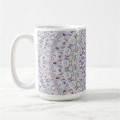 Design von Lavendel und Green Mandala Kaffeetasse (Links)
