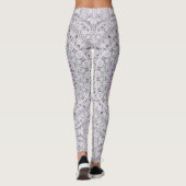 Design von Lavendel und Green Mandala Leggings (Rückseite)