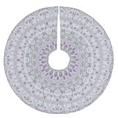 Design von Lavendel und Green Mandala Polyester Weihnachtsbaumdecke (Vorderseite)