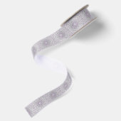 Design von Lavendel und Green Mandala Satinband (Rückseite)
