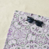 Design von Lavendel und Green Mandala Strandtuch (Beispiel)